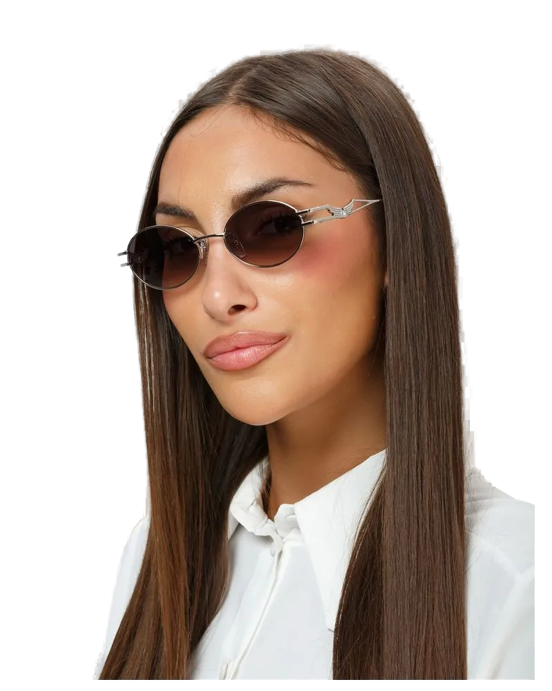 Zadig & Voltaire Women's Sunglasses Polished Palladium Metal Eyewear Silver