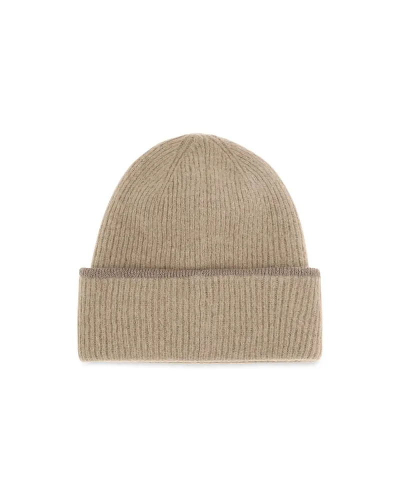 Jacquemus JAACU00666AK00227150BB Ribbed Alpaca Beanie — Beige Beige