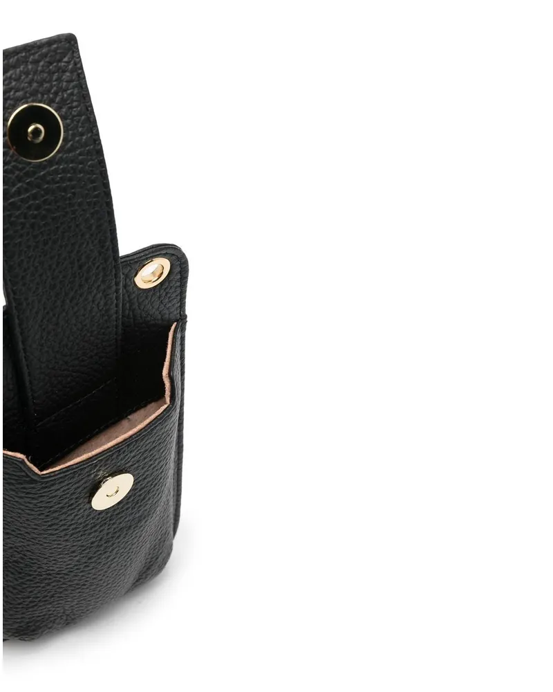 Eleventy Women's Leather Mobile-Phone Bag Black Ss25 M Black