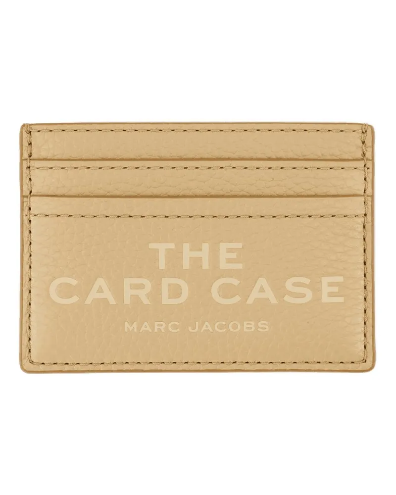 Marc Jacobs Women's Leather Card Holder Case Beige Cowhide Wallet Beige