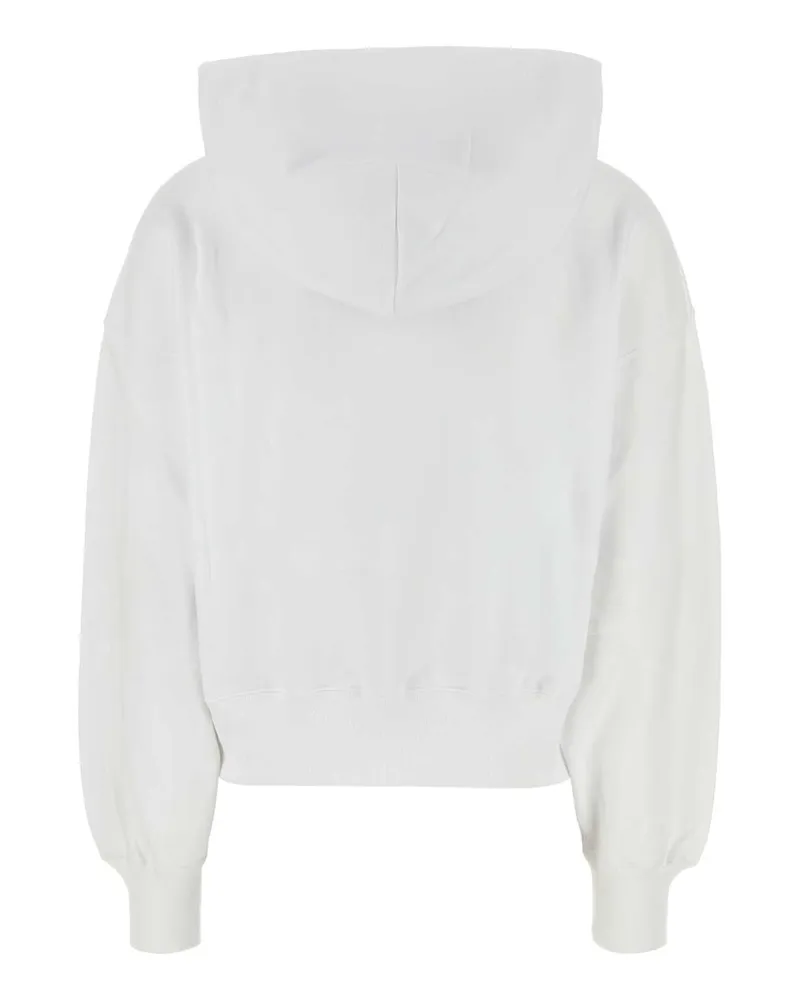 Gucci Women White Cotton Sweatshirt Whitemix Exterior: Felpe White