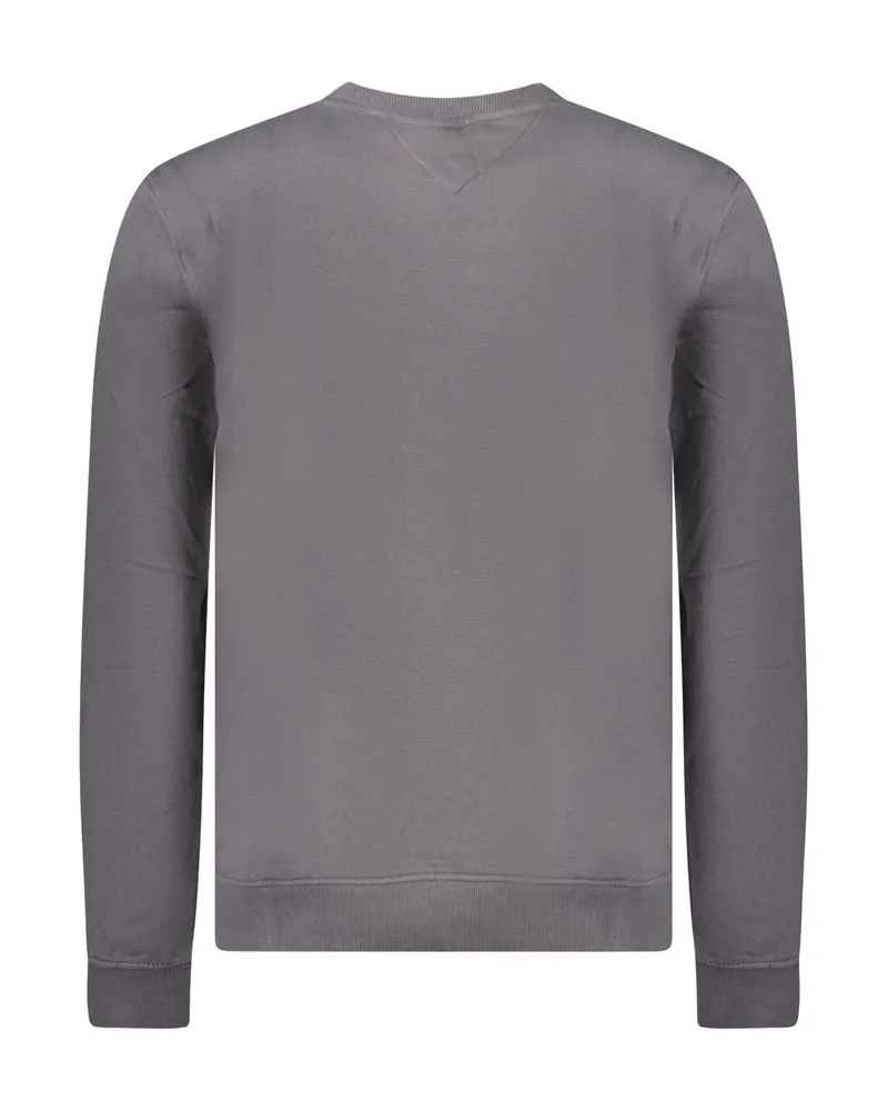 Tommy Hilfiger Logo-Embroidered Cotton Sweatshirt — Gray Gray