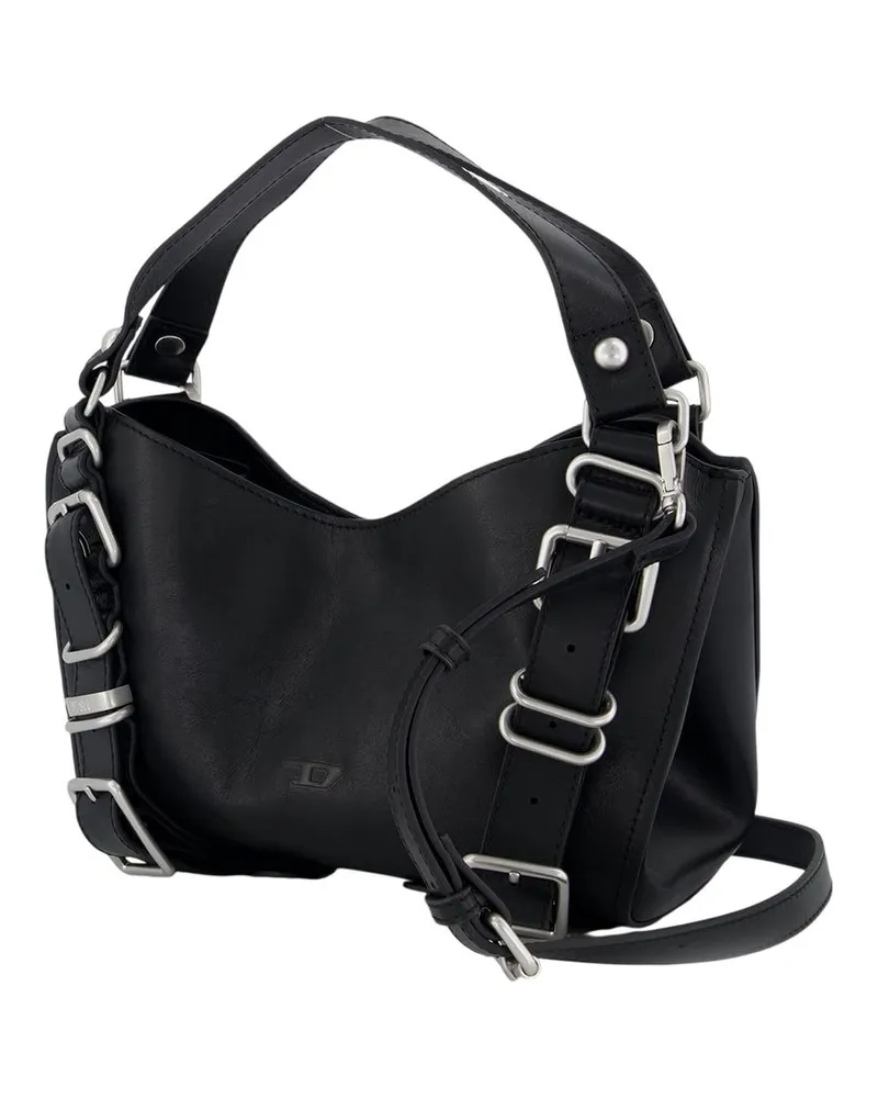 Diesel Leather Shoulder Bag — Black Black