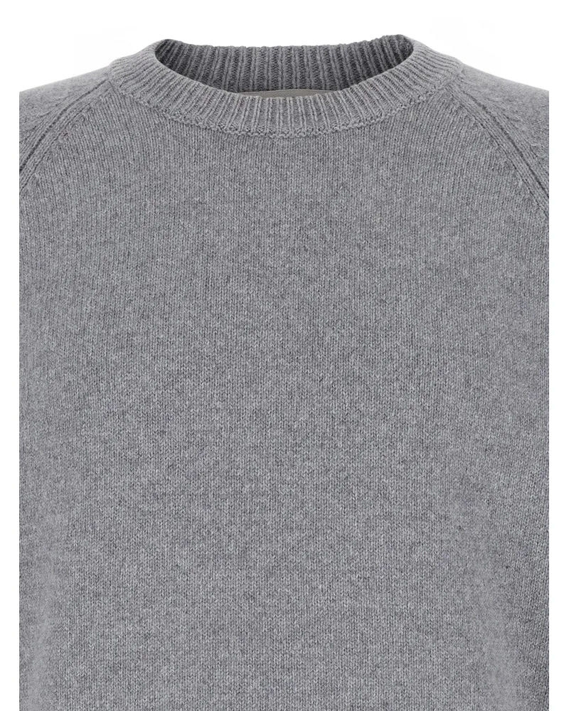 La Fileria Cashmere and Wool Blend Sweater — Gray Gray