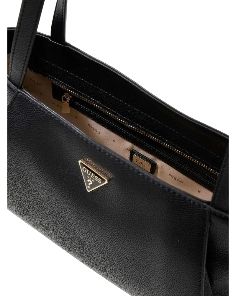 Guess Women's Shoulder Bag Black Polyurethane Shoulder-bags Black