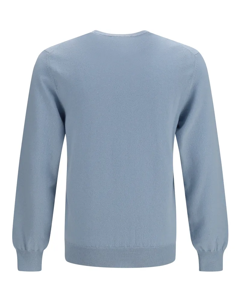 Piacenza Cashmere Crewneck Sweater — Blue Blue