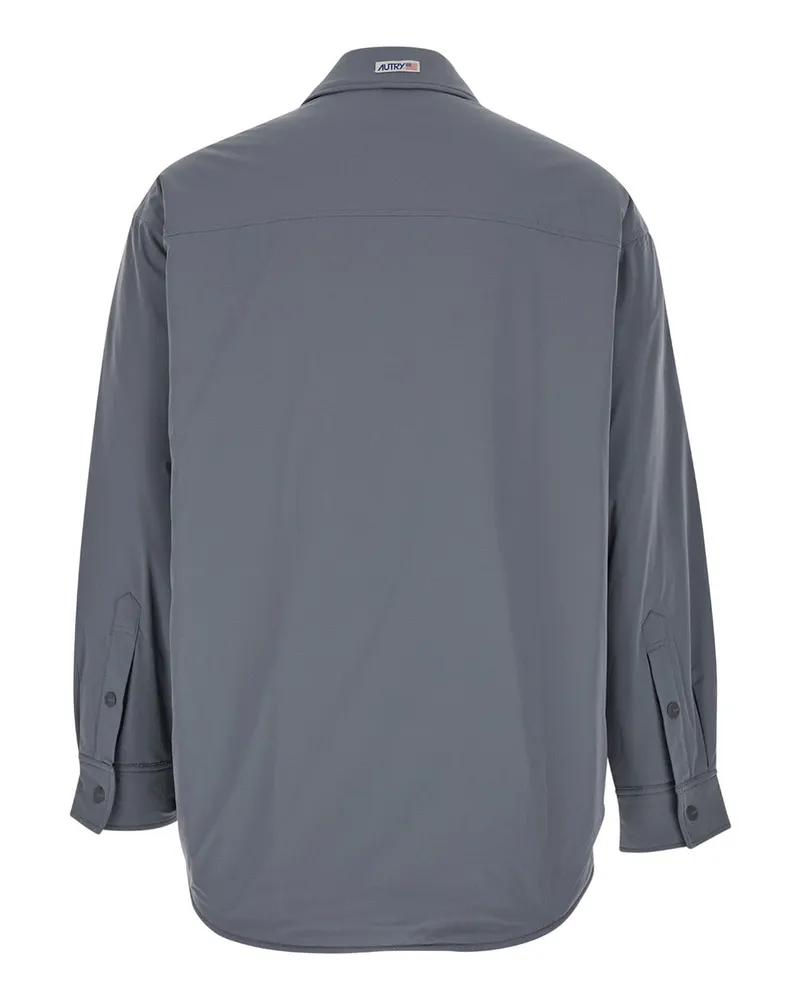 AUTRY Nylon Padded Jacket — Gray Gray