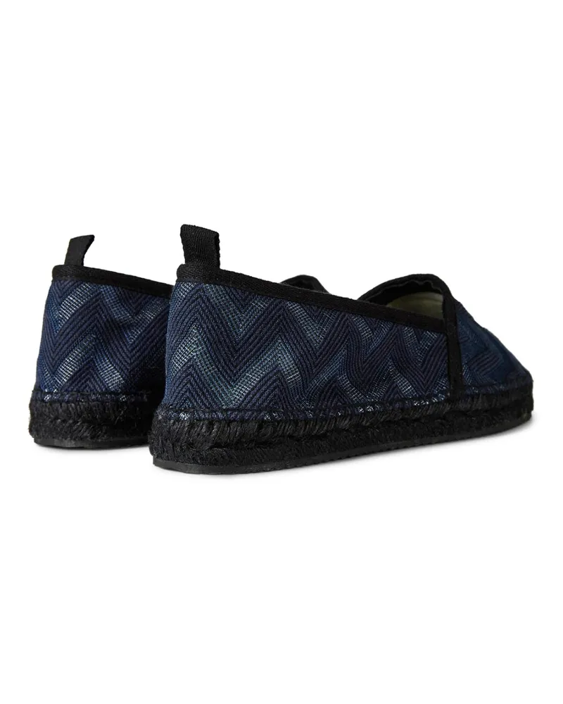 Missoni Women's Elle Wave Zig Zag Espadrilles Blue Shoes > Flats Navy
