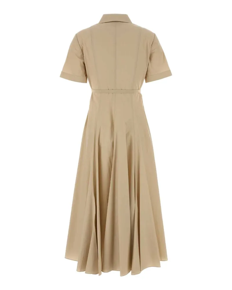 Tory Burch Women's Sand Poplin Shirt Dress Beige Exterior: Cotton Elastane Abiti Beige