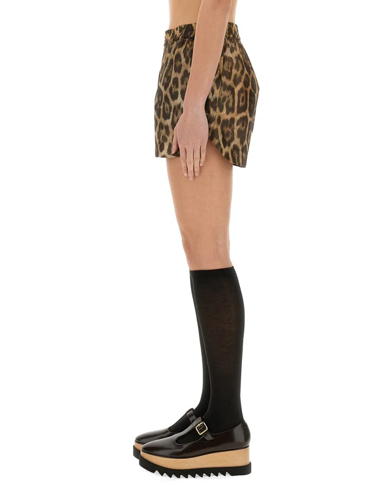 Stella McCartney Animal Pattern Shorts — Multicolor Multicolor