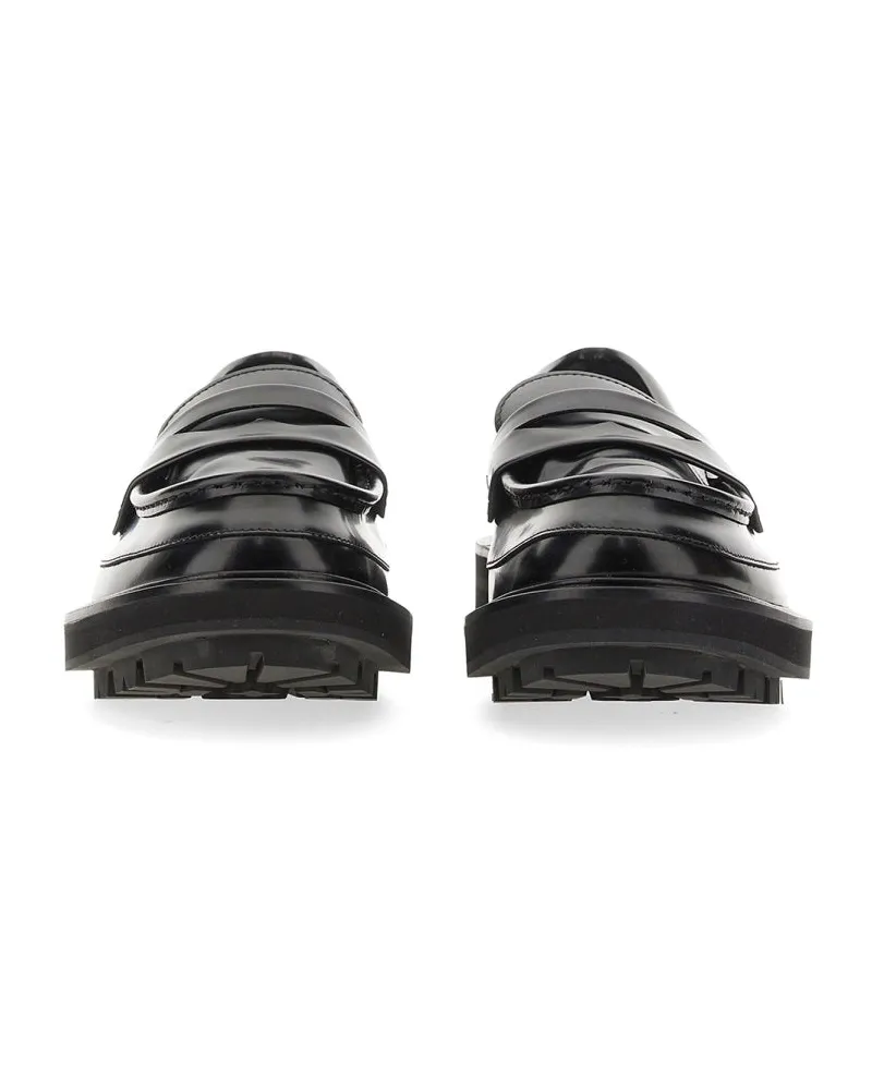 Alexander McQueen Leather Loafer — Black Black