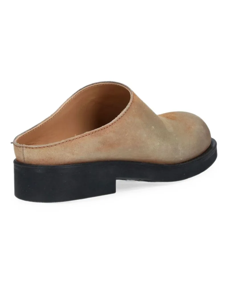 Maison Margiela Suede Leather Slipper — Beige Beige