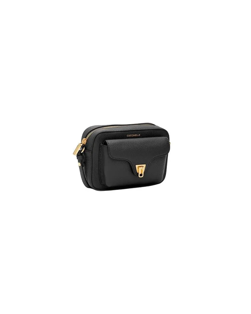 Coccinelle Women's Mini Crossbody Bag Black Cowhide - Crossbody-Bags Black