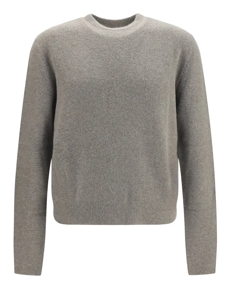 Rick Owens Men's Cashmere-Blend Crewneck Sweater Dust Gray