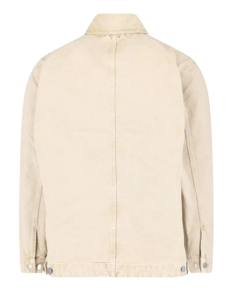 Carhartt WIP Men's Jackets White Organic Cotton Beige