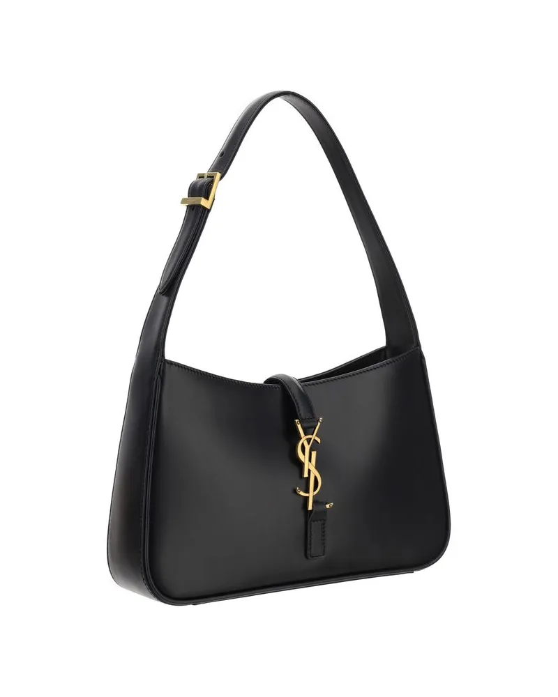 Saint Laurent Women's Black Calf Leather Bos Taurus Handbag Bag Black