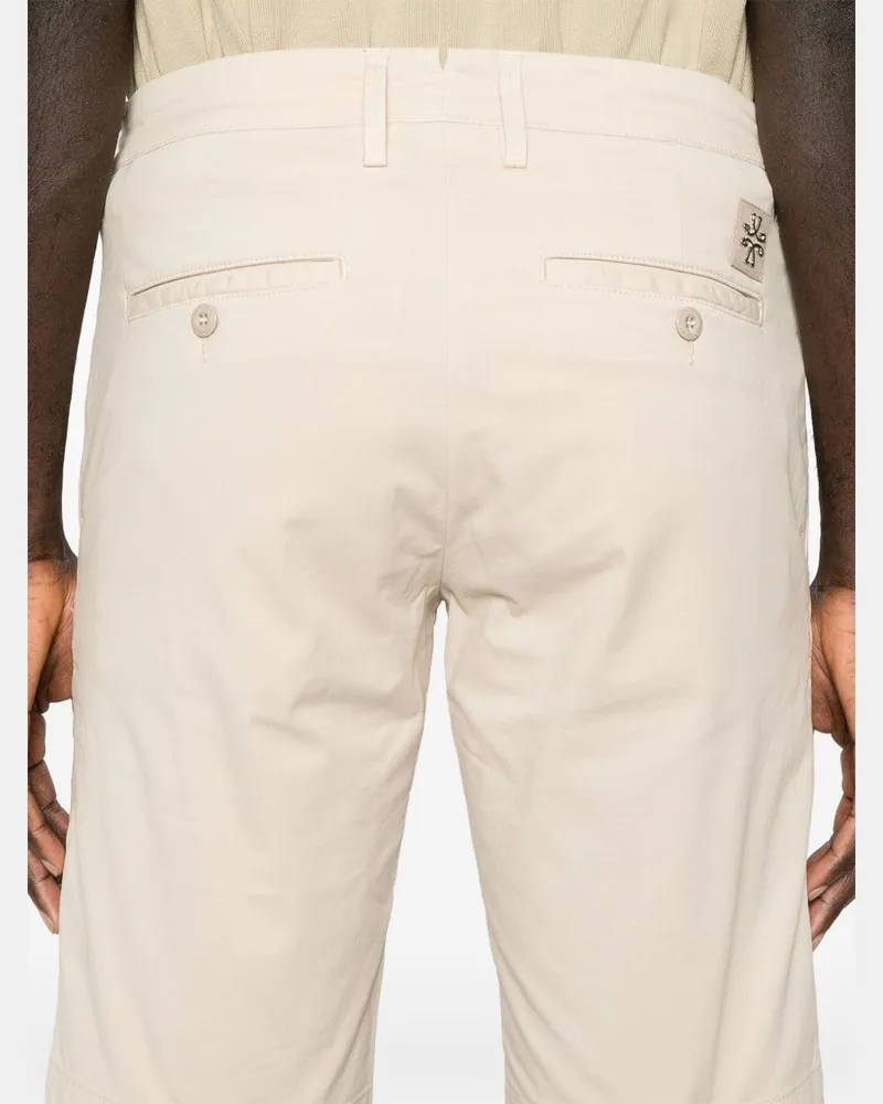 Jacob Cohën Women's Logo-Plaque Chino Shorts Ss25 M Beige