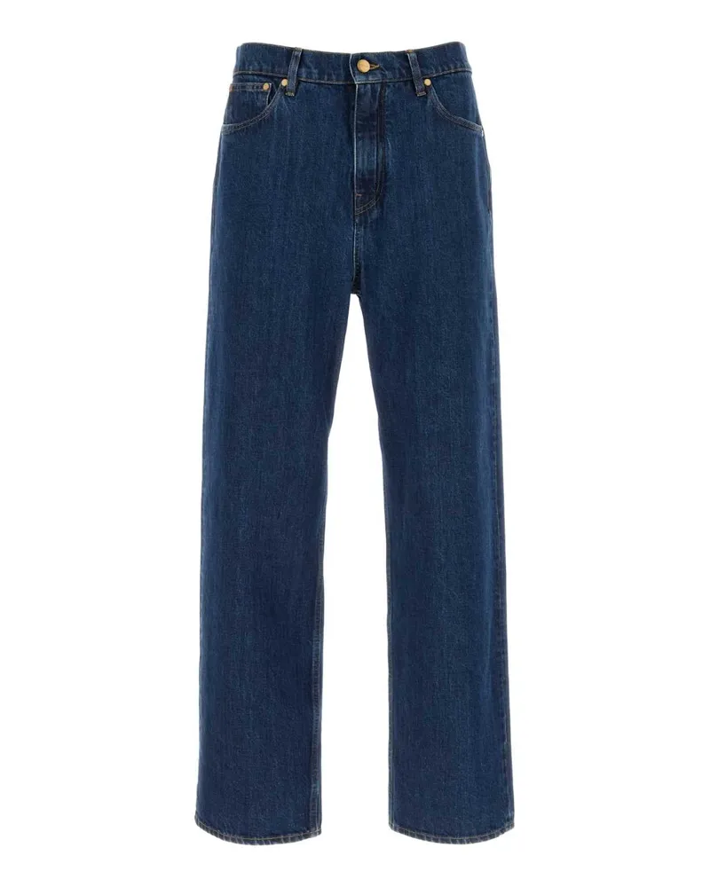 Jil Sander Men's Trouser Blue Cotton Blue