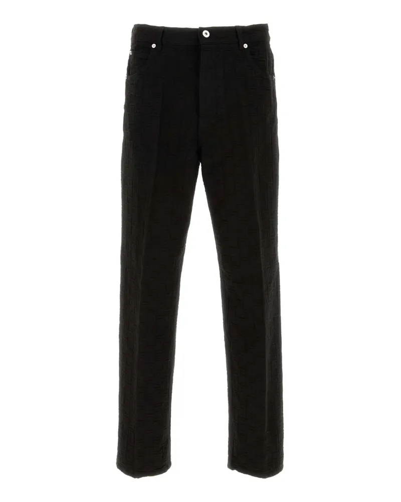 Ferragamo Men's Black Cotton Pant Nero Exterior: Organic Pantaloni Trousers Black