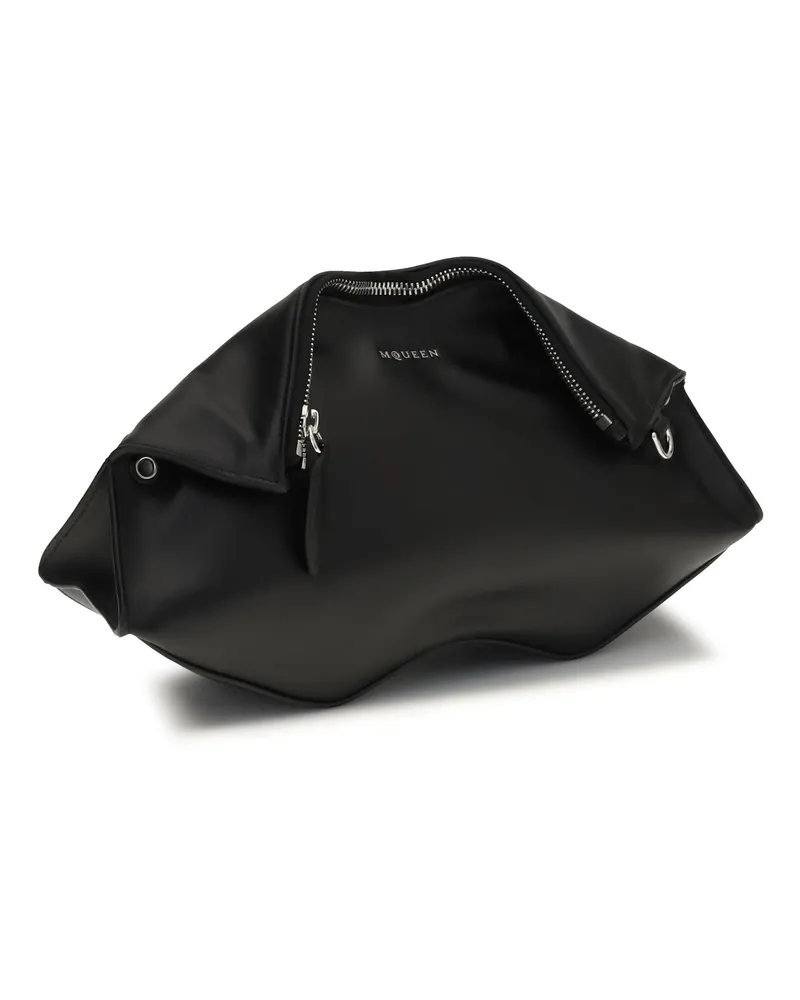 Alexander McQueen Manta Clutch — Black Black