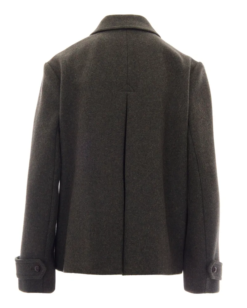 Max Mara Virgin Wool Jacket — Gray Gray