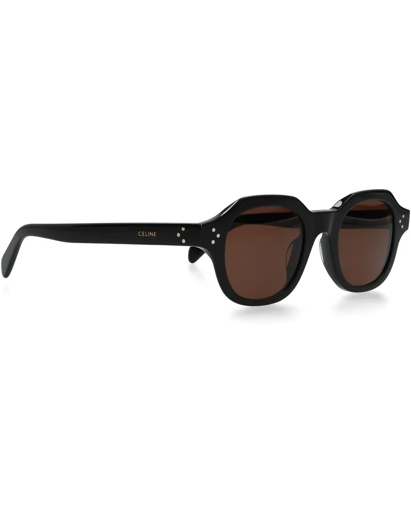 Celine 4S326CPLB Black Acetate Sunglasses — Black Black