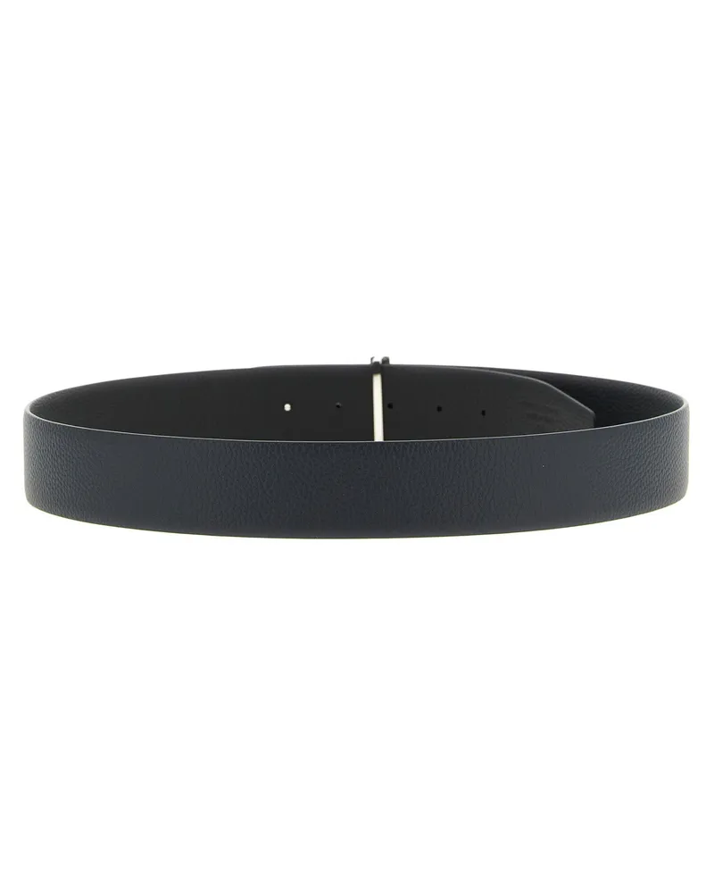 Tom Ford Reversible Calfskin Belt — Black Black
