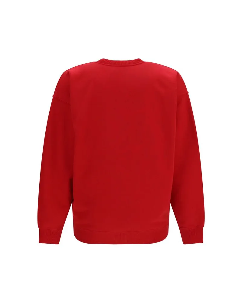 Saint Laurent Women Multicolor Cotton Sweatshirt Clothing Red