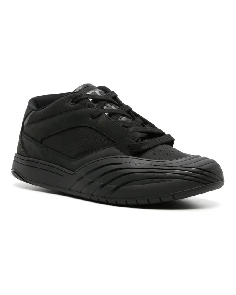 Givenchy 4G-Appliqué Nubuck Leather Sneaker — Black Black