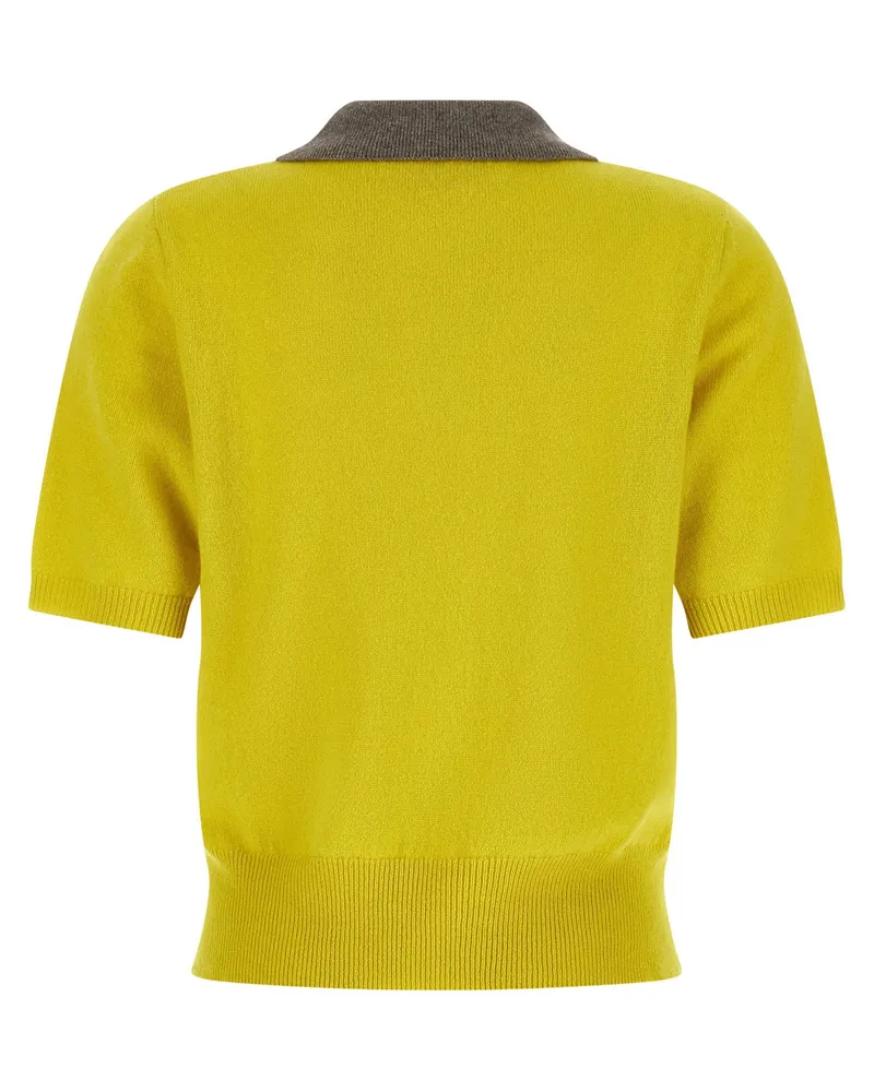 Marni Cashmere Polo Shirt — Yellow Yellow