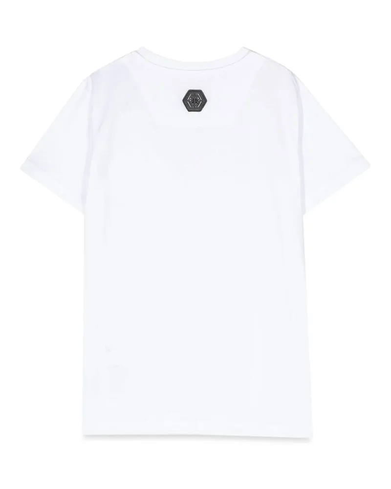 Philipp Plein Bear-Motif Cotton T-Shirt — White White