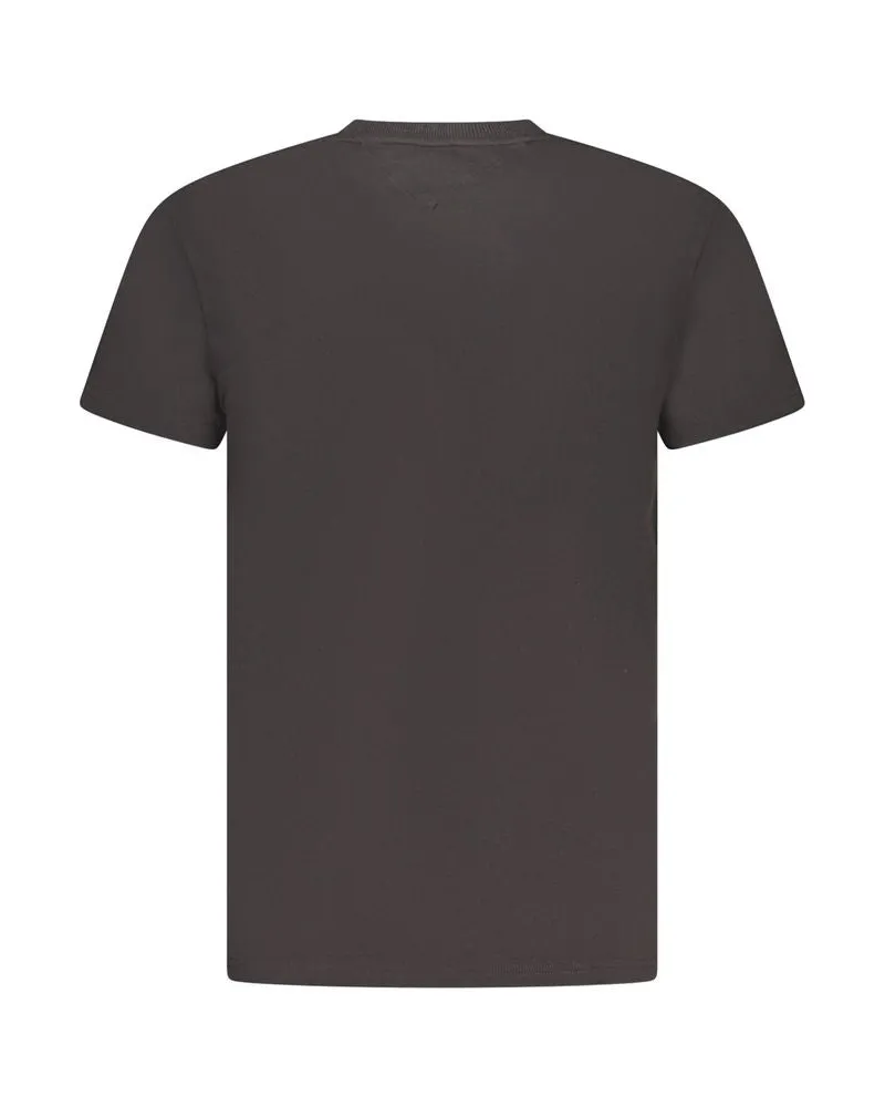 Tommy Hilfiger Logo-Print Cotton T-Shirt — Black Black
