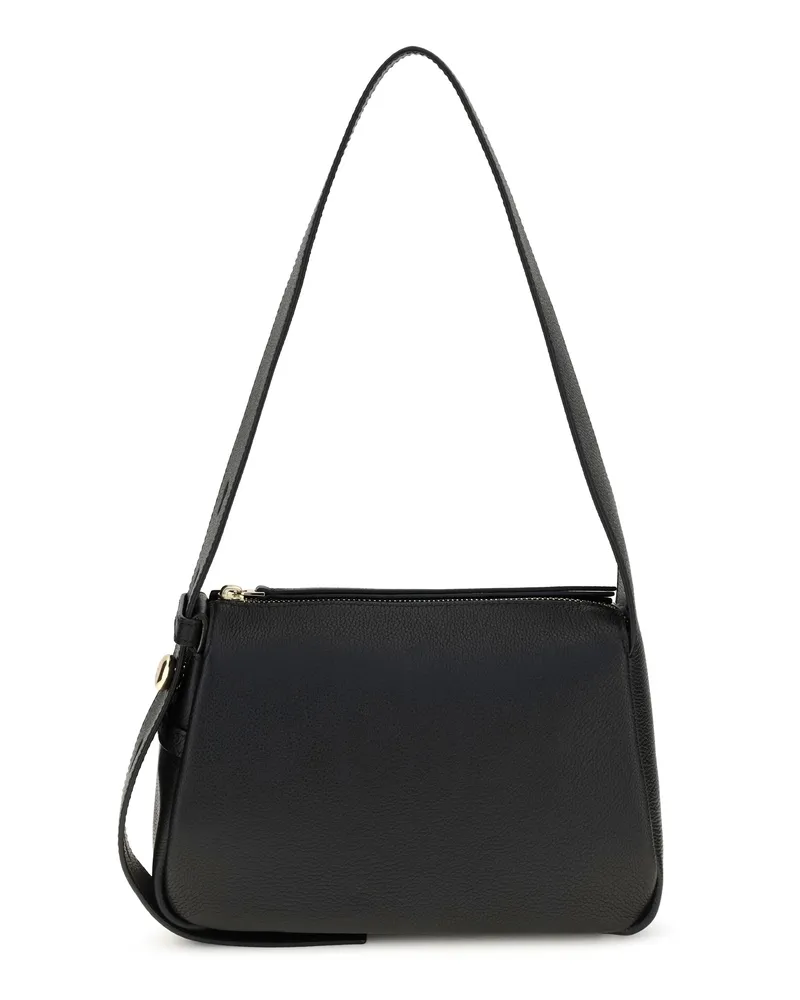 Tory Burch Women's Shoulder Bag Romy Small Black Calf Leather Black