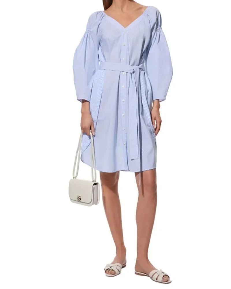 Stella McCartney Women's Blue Cotton Casual Dress Blue
