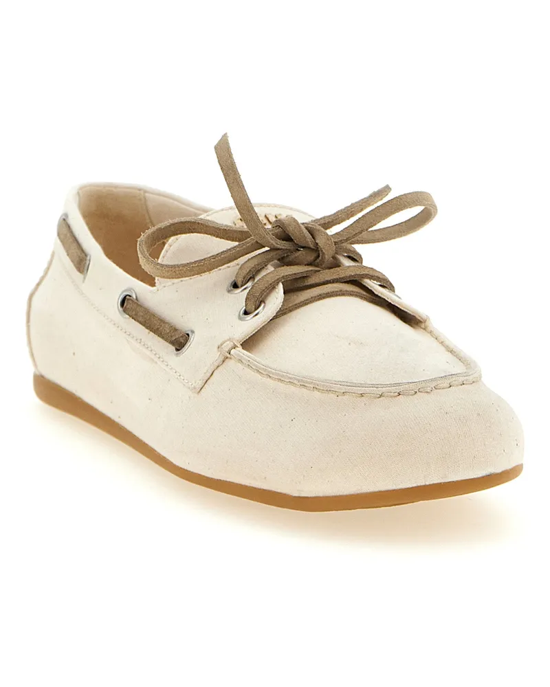 Miu Miu Deck Loafer — Beige Beige