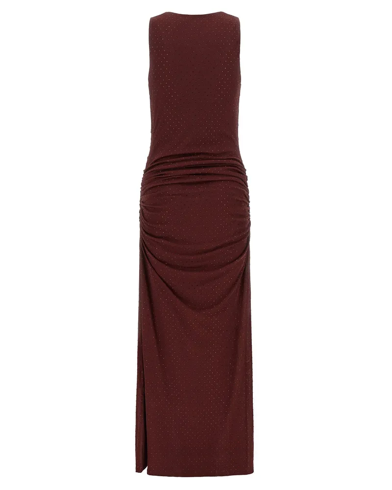 ROTATE Birger Christensen Maxi Dress — Burgundy Burgundy
