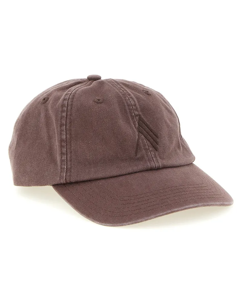 ATTICO Tone-on-Tone Logo Canvas Baseball Cap — taupe Taupe