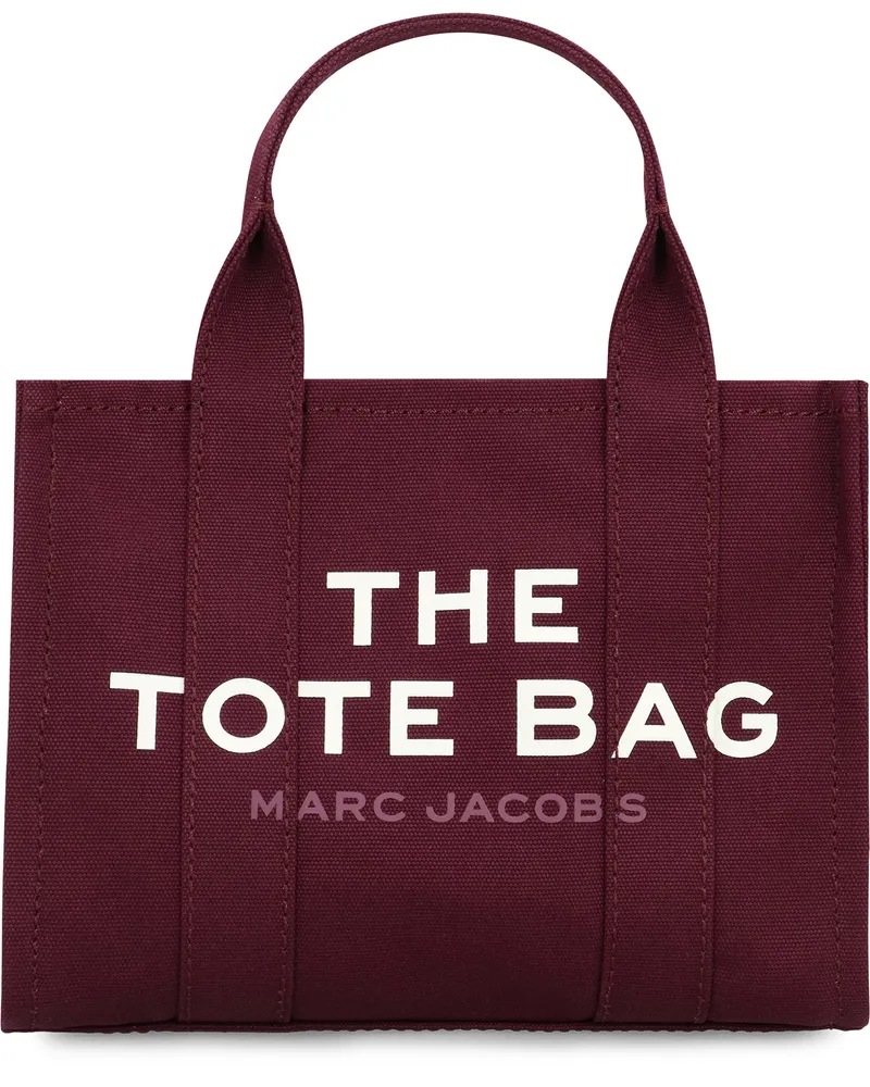Marc Jacobs Women's Canvas Tote Bag Dark Plum Cotton Purple