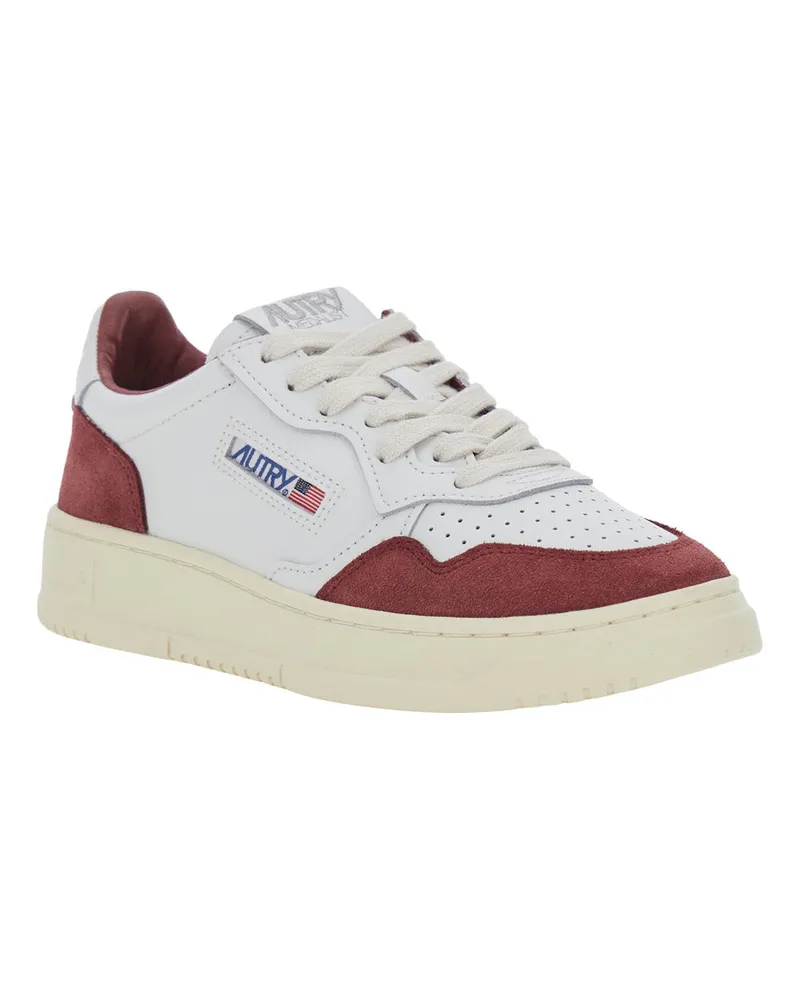 AUTRY Women's Low Top Sneakers Medalist White Suede Trainers White