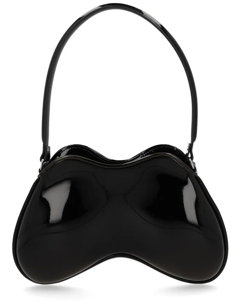 Diesel Women's Double-D Bag Black Polyurethane Shoulder Black