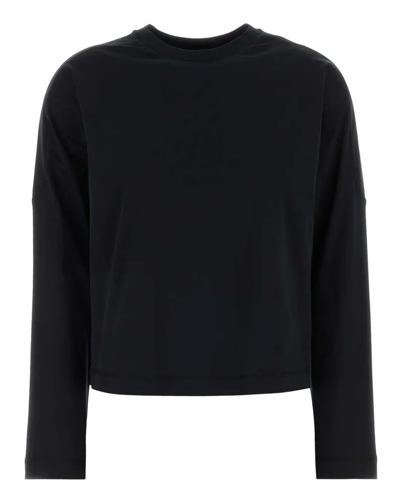 Herno Women Cotton T-Shirt Black Black
