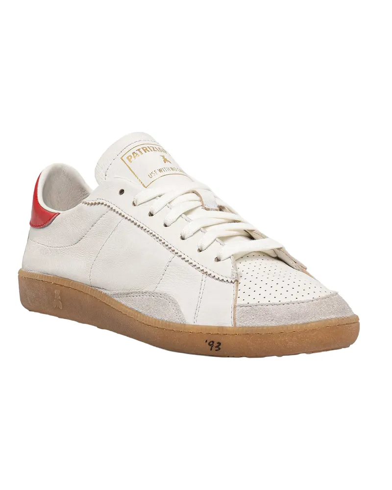 Patrizia Pepe Women's Sneakers Skin Nappa White-Red Trainers White/red White