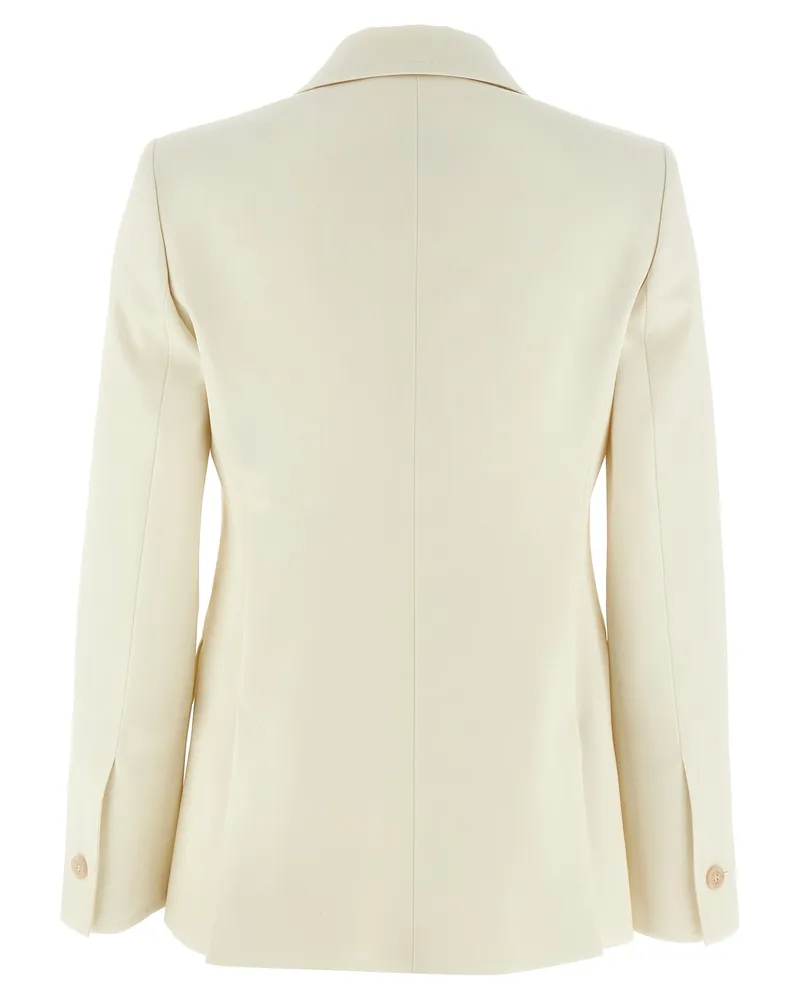 Max Mara Women's White Virgin Wool Blazer Clothing White