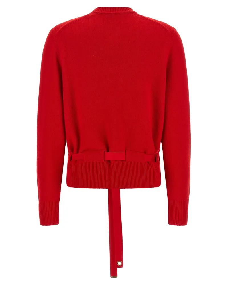 Ferragamo Cashmere Cardigan — Red Red