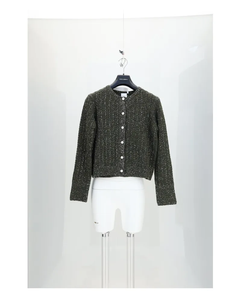 Dior Women's Jacket Pailettes Green Polyamide Green