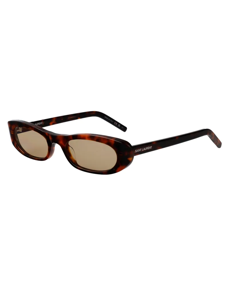 Saint Laurent Women's Sunglasses Havana Brown Acetate Brown