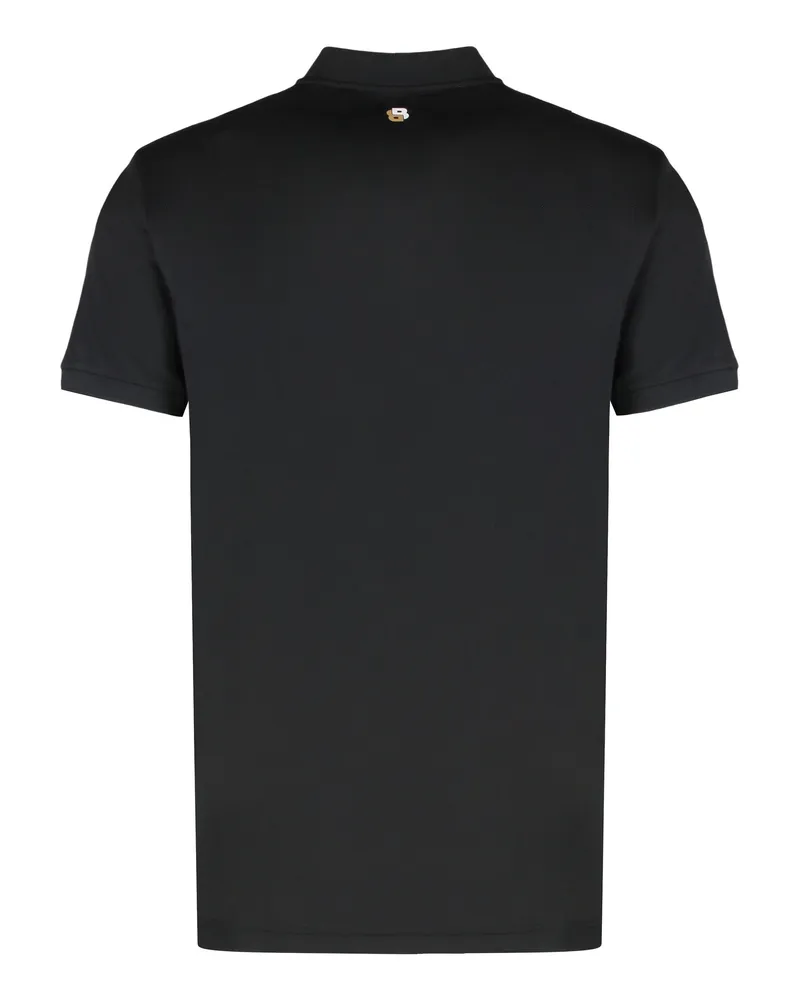 HUGO BOSS Men's Slim Fit Polo Black Polyester Shirts T-shirts And Polos Black