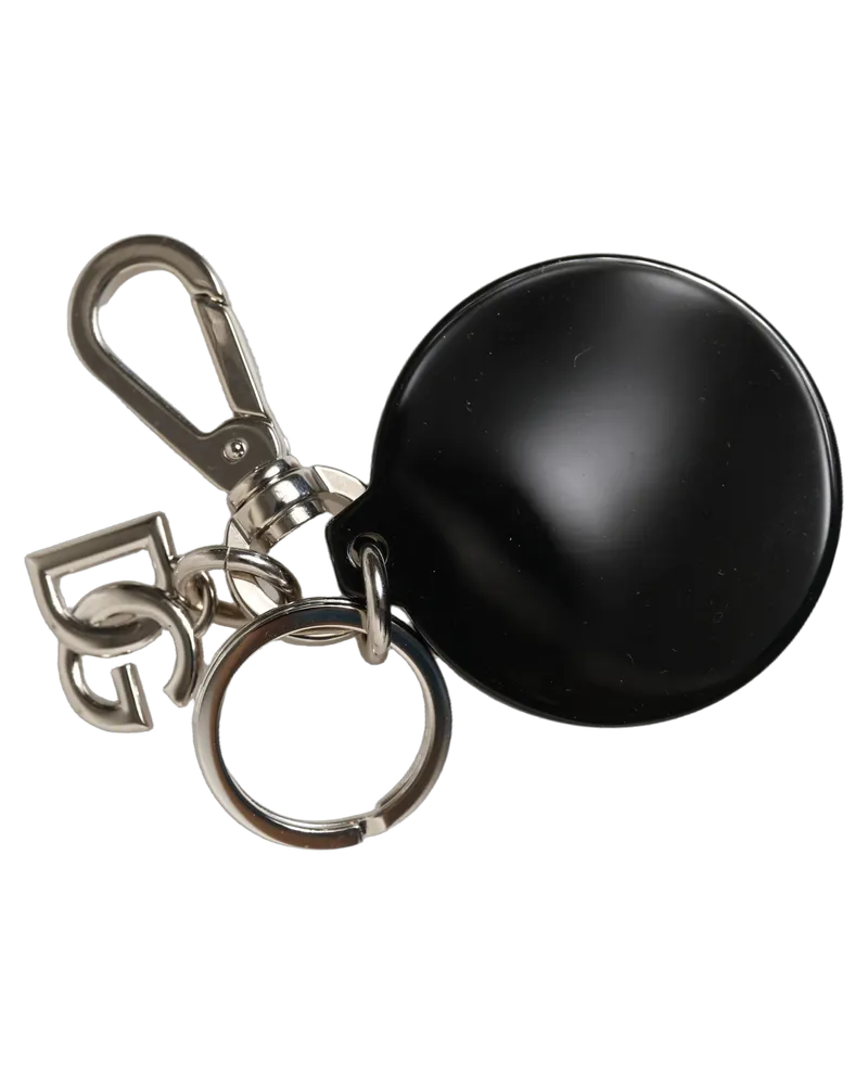 Dolce & Gabbana Women's Black Kaisen Nobara Kugisaki Charm Metal Keychain Keyring Polyester Zamak Steel Brass Accessory Black