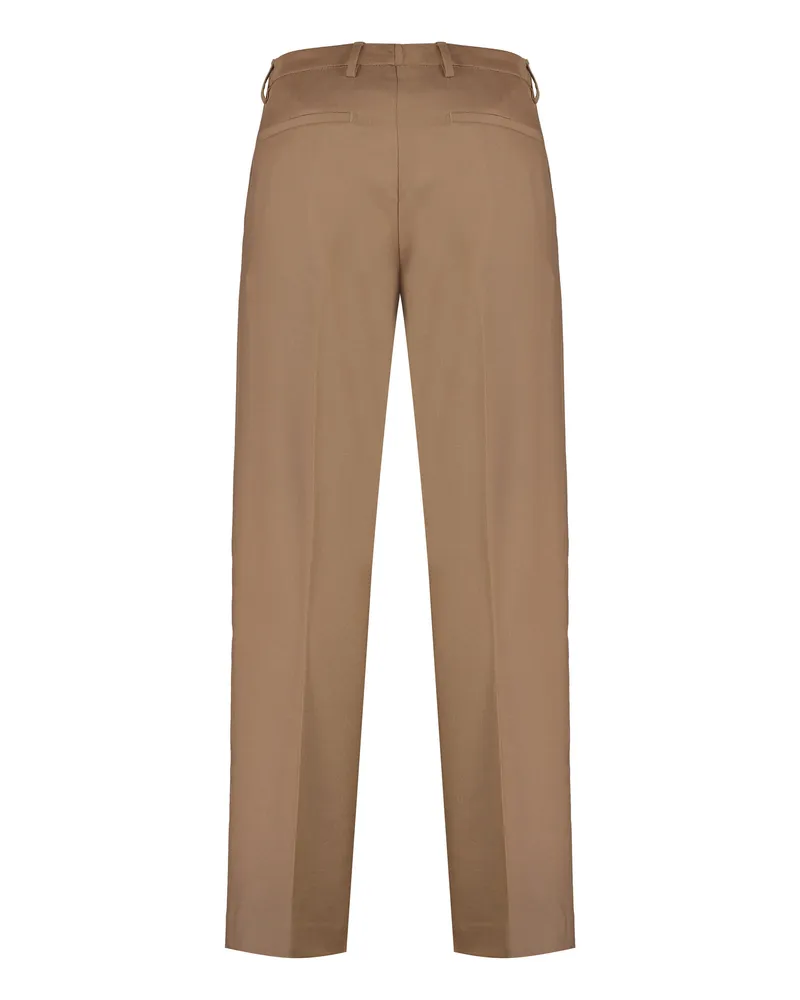 Dondup Men's Trousers Louis Virgin Wool Camel Cotton Chinos Camel