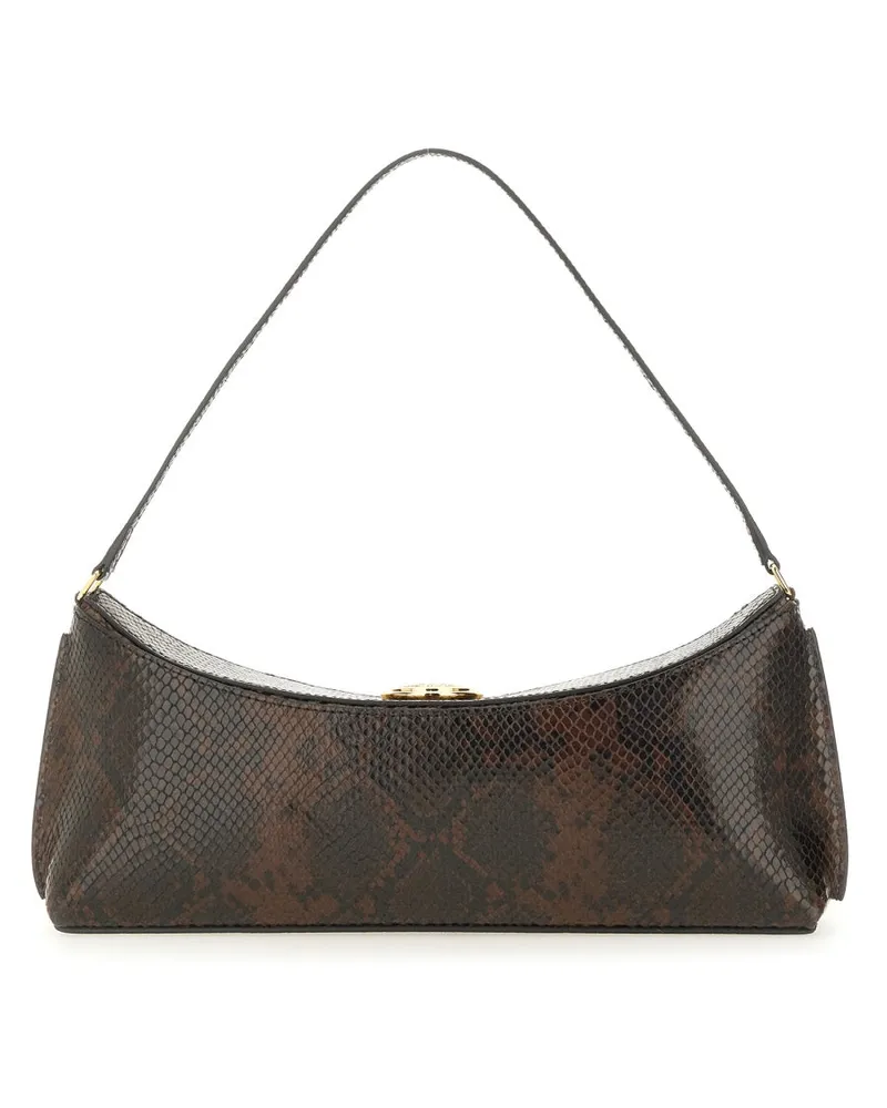Jacquemus Ovalo Clutch — Brown Brown
